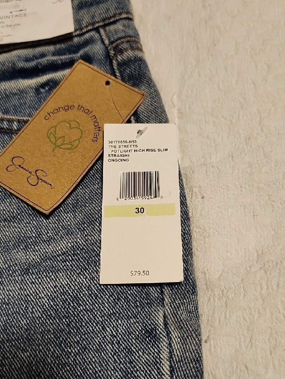 Jessica Simpson Light Washed Distressed Boyfriend Jeans - Picture 14 of 15